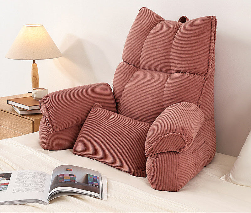Large Bed Backrest Cushion – Soft Reading, Phone & Sofa Support Pillow