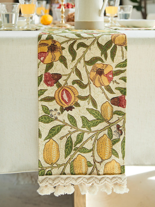 Burgundy European Tablecloth – Vintage Elegant Dining Table Cover