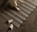 Handwoven Jute Rug – Wabi-Sabi Natural Floor Mat for Living Room & Entryway