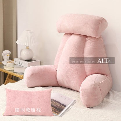 Soft Bedside Backrest Pillow – Large Reading & Sofa Cushion