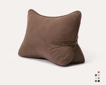 Large Backrest Pillow for Bed & Sofa – Lumbar Cushion for Reading & Phone Use