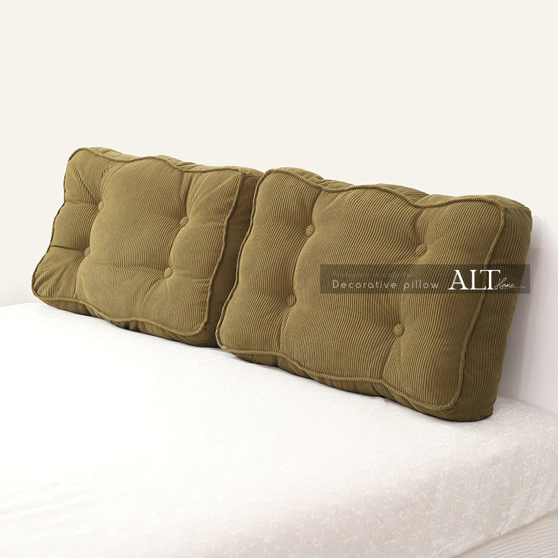 Soft Headboard Backrest Cushion – Large Washable Bed & Sofa Support Pillow