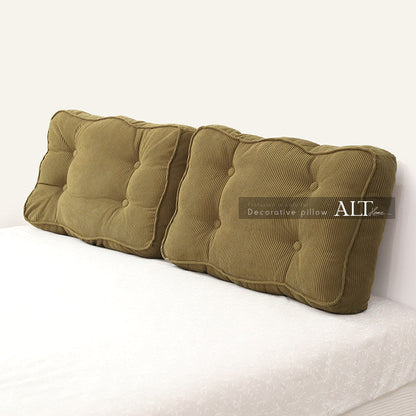 Soft Headboard Backrest Cushion – Large Washable Bed & Sofa Support Pillow