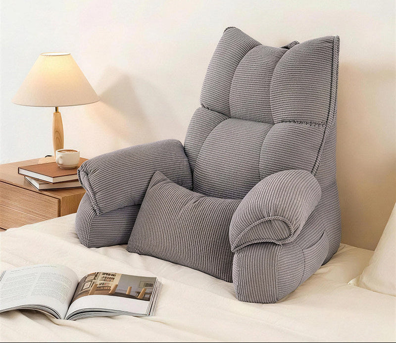 Large Bed Backrest Cushion – Soft Reading, Phone & Sofa Support Pillow