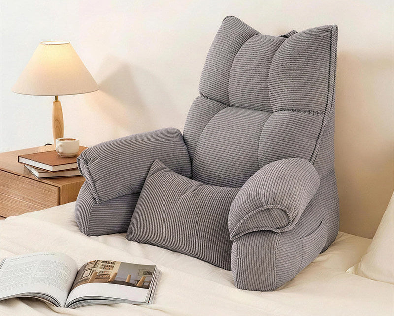 Bedside Reading Backrest Cushion – Soft Sofa & Bay Window Pillow