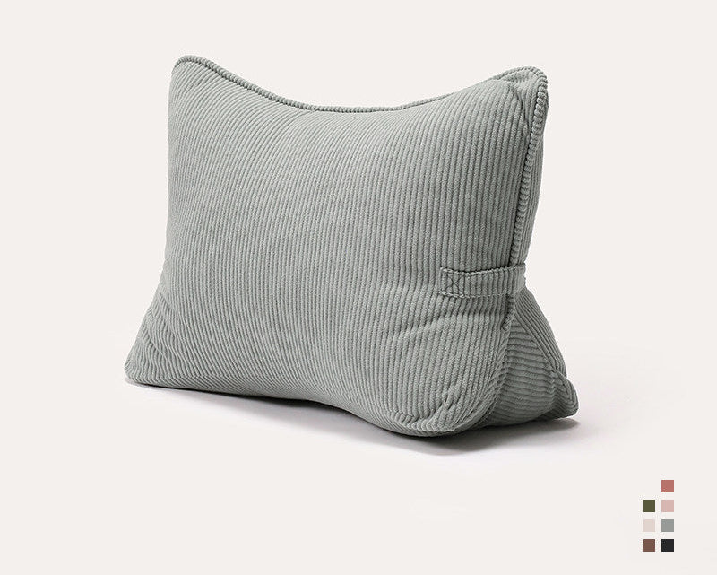 Large Backrest Pillow for Bed & Sofa – Lumbar Cushion for Reading & Phone Use