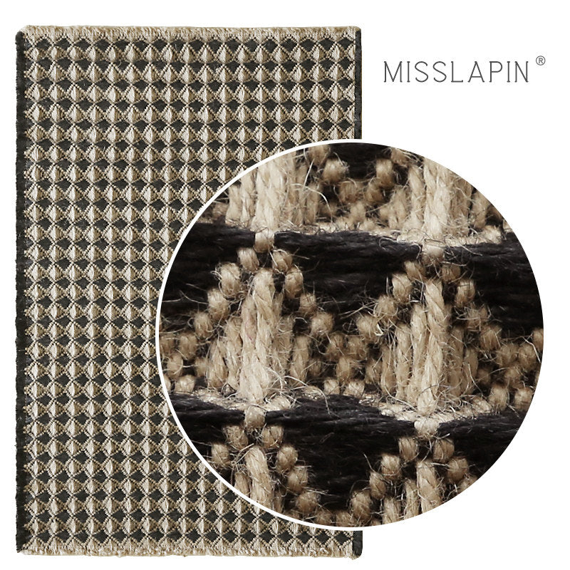 Handwoven Jute Rug – Wabi-Sabi Natural Floor Mat for Living Room & Entryway