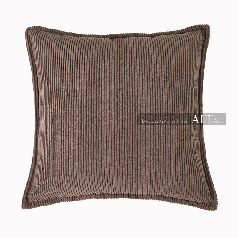 Red Corduroy Square Pillow Cover – Luxury Sofa & Bed Cushion