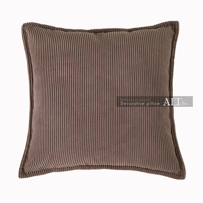 Red Corduroy Square Pillow Cover – Luxury Sofa & Bed Cushion