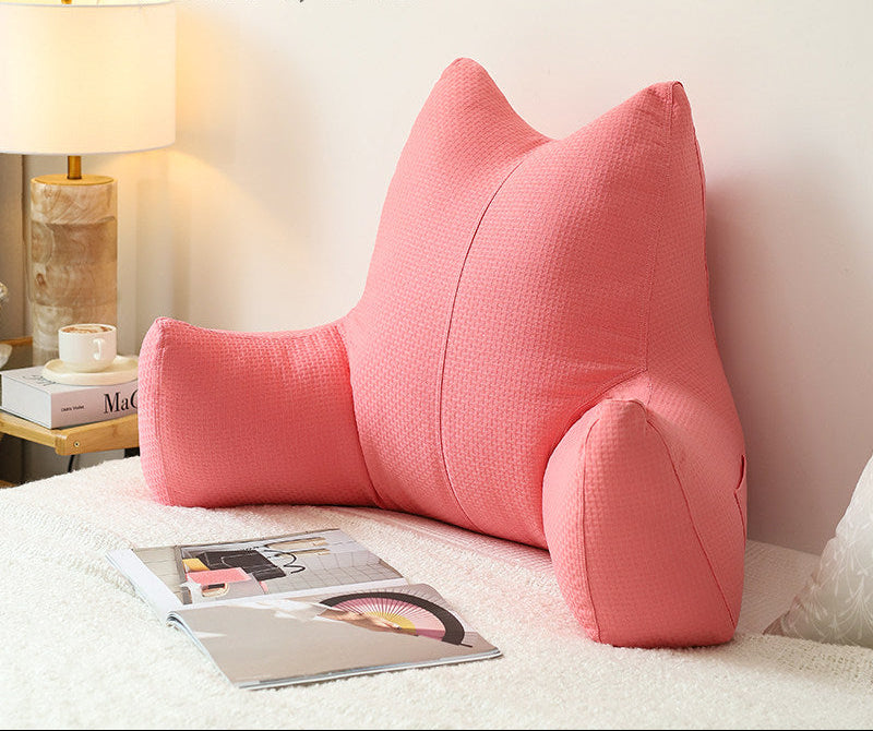 Soft Bedside Backrest Cushion – Large Washable Reading & Sofa Pillow