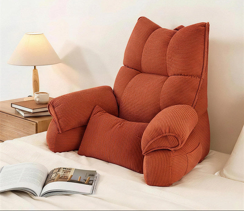 Large Bed Backrest Cushion – Soft Reading, Phone & Sofa Support Pillow