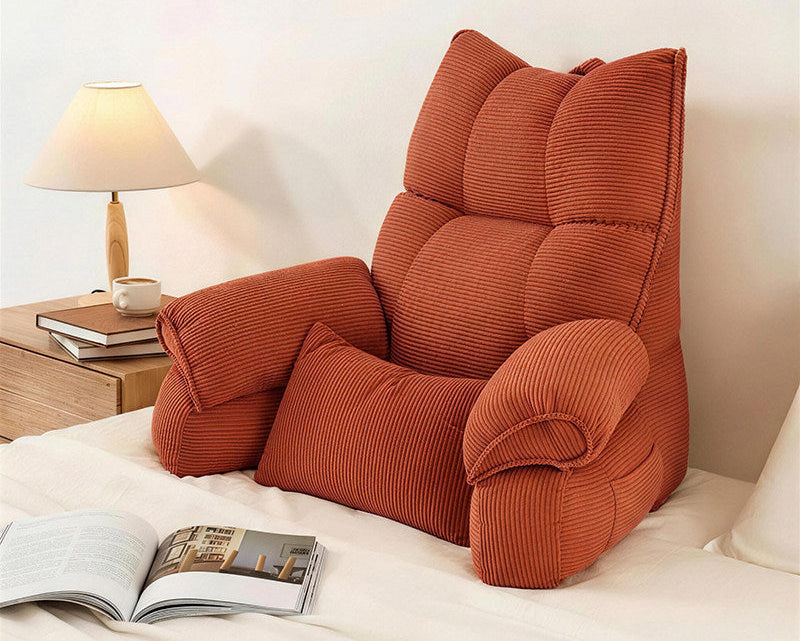 Bedside Reading Backrest Cushion – Soft Sofa & Bay Window Pillow