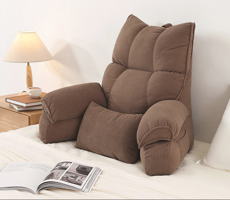 Large Bed Backrest Cushion – Soft Reading, Phone & Sofa Support Pillow