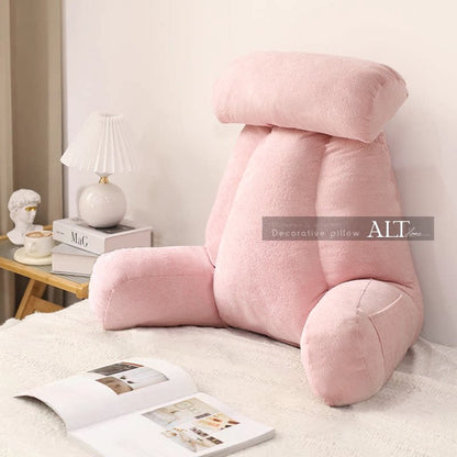 Soft Bedside Backrest Pillow – Large Reading & Sofa Cushion