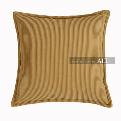 Red Corduroy Square Pillow Cover – Luxury Sofa & Bed Cushion