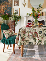 American Vintage Cotton Linen Tablecloth – Rustic Waterproof Dining Table Cover