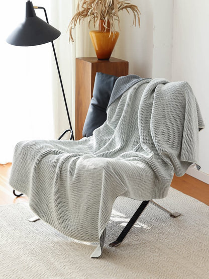 Casual Knitted Throw Blanket – Cozy Sofa, Bed & Nap Decorative Blanket