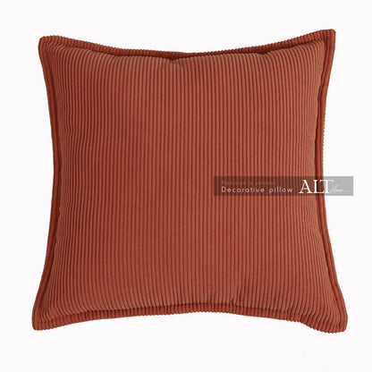 Red Corduroy Square Pillow Cover – Luxury Sofa & Bed Cushion