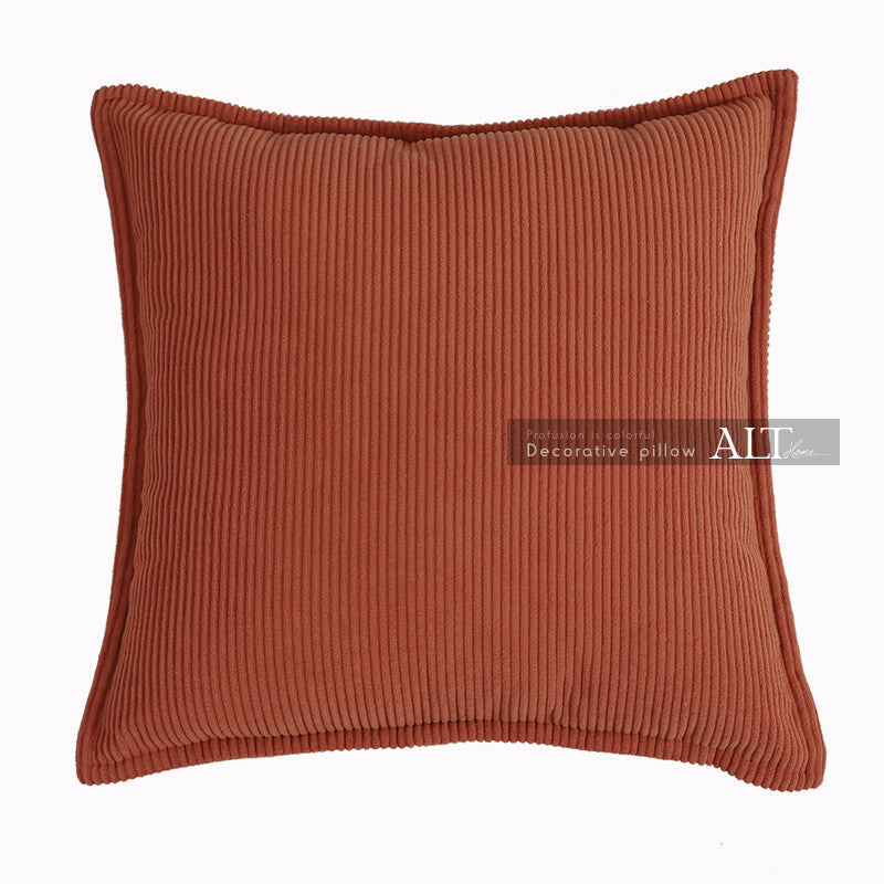 Luxury Corduroy Pillow Cover – High-End Sofa & Bedside Cushion Case