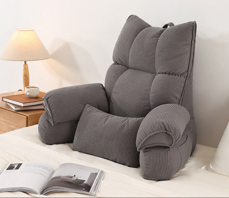 Large Bed Backrest Cushion – Soft Reading, Phone & Sofa Support Pillow