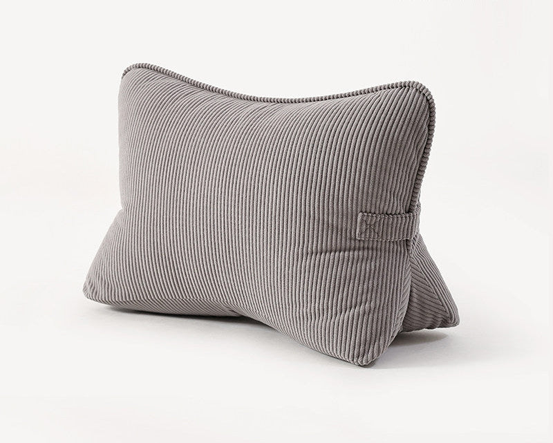 Large Backrest Pillow for Bed & Sofa – Lumbar Cushion for Reading & Phone Use