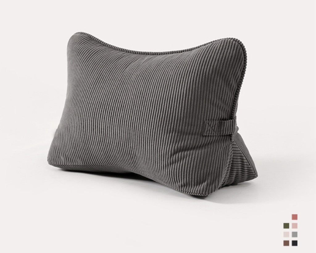 Large Backrest Pillow for Bed & Sofa – Lumbar Cushion for Reading & Phone Use