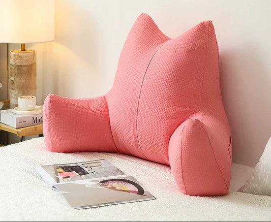 Soft Bedside Backrest Cushion – Large Washable Reading & Sofa Pillow