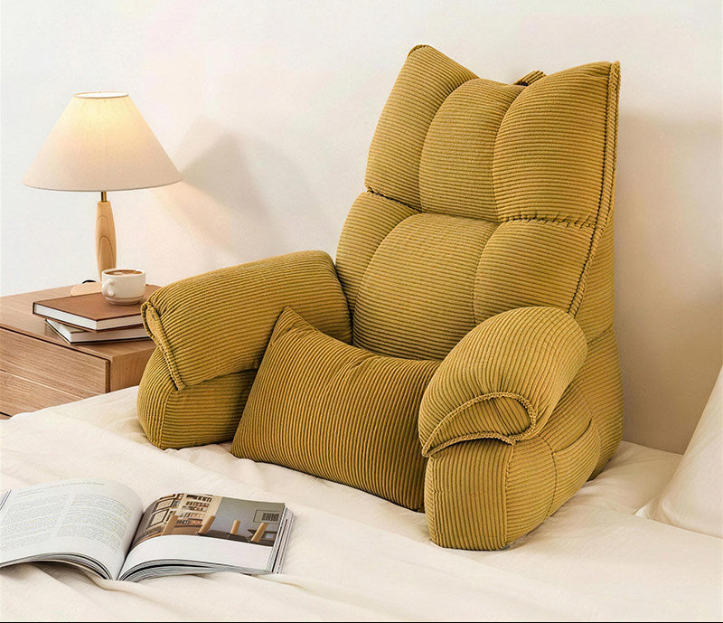 Large Bed Backrest Cushion – Soft Reading, Phone & Sofa Support Pillow