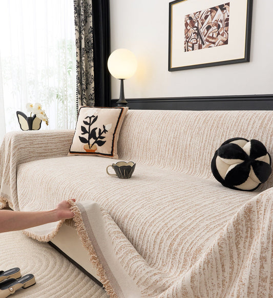 Chenille Sofa Cover – Full-Cover Couch Protector & Cat Scratch Protection