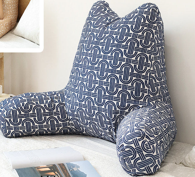 Chinese Style Bed Backrest Cushion – Large Soft Reading & Sofa Pillow