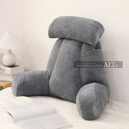 Soft Bedside Backrest Pillow – Large Reading & Sofa Cushion